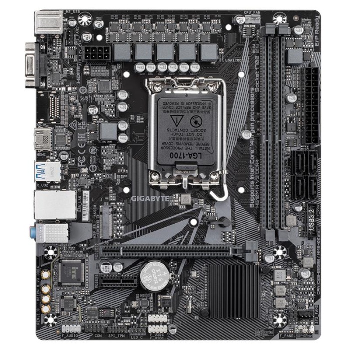 GIGABYTE H610M-H-V3 DDR4 3200MHZ 1XVGA 1XHDMI 1XM.2 USB 3.2 MATX 1700P (12. / 13. VE 14. NESİL İŞLEMCİ UYUMLU)