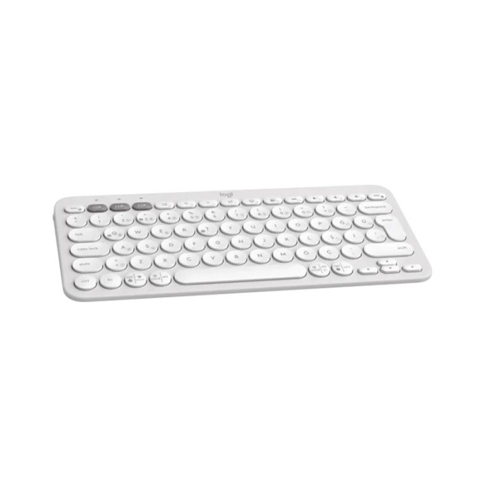 LOGITECH K380S PEBBLE KEYS 2 ÇOKLU CİHAZ ÖZELLİKLİ BLUETOOTH TÜRKÇE Q KLAVYE BEYAZ 920-011860
