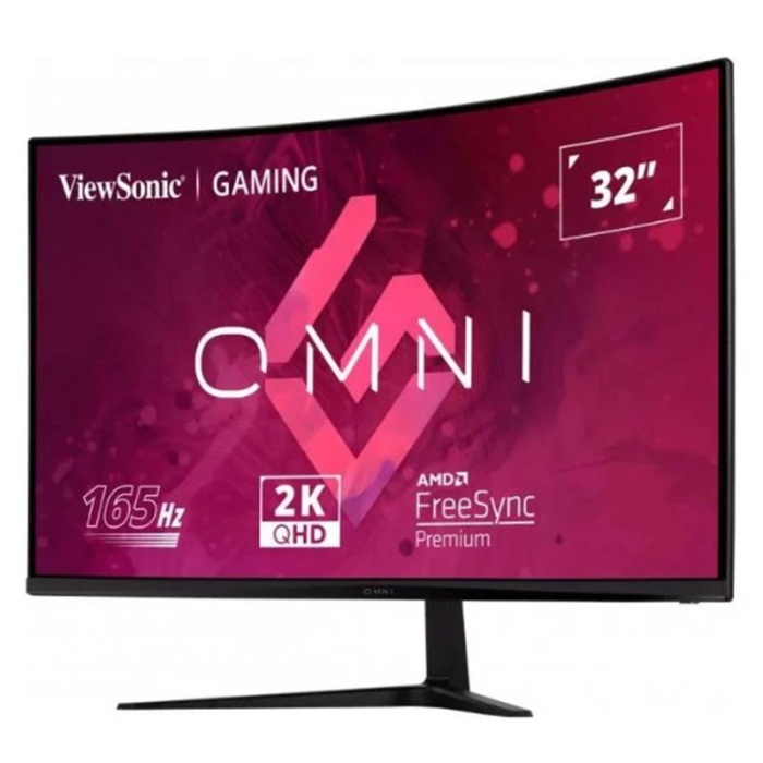 32 VIEWSONIC VX3218C-2K GAMING 1MS 165HZ 2XHDMI 1XDP QHD 2560X1440 HOPARLOR CERCEVESIZ CURVED VESA SİYAH