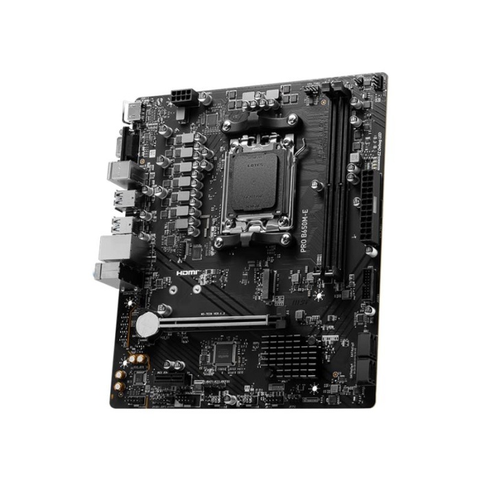 MSI PRO B650M-E DDR5 6800MHZ 1XVGA 1XHDMI 1XM.2 USB 3.2 MATX AM5 (AMD AM5 9000,8000,7000 SERİLİ İŞLEMCİ UYUMLU)