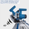 Scheppach PL75 Daldırmalı Daire Testere 1600W - 5901804901