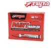Rayno Paint Marker Kalem Kırmızı 12 Li - RYNPMK