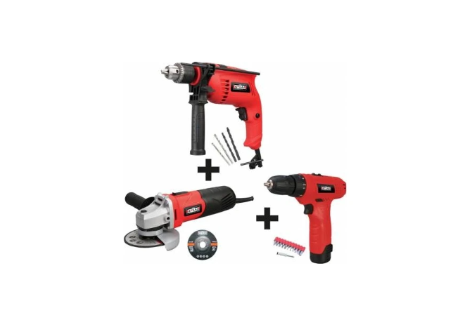 Attlas Eco Set 3G Li Darbeli Matkap + Taşlama + Akülü Matkap - A0602027