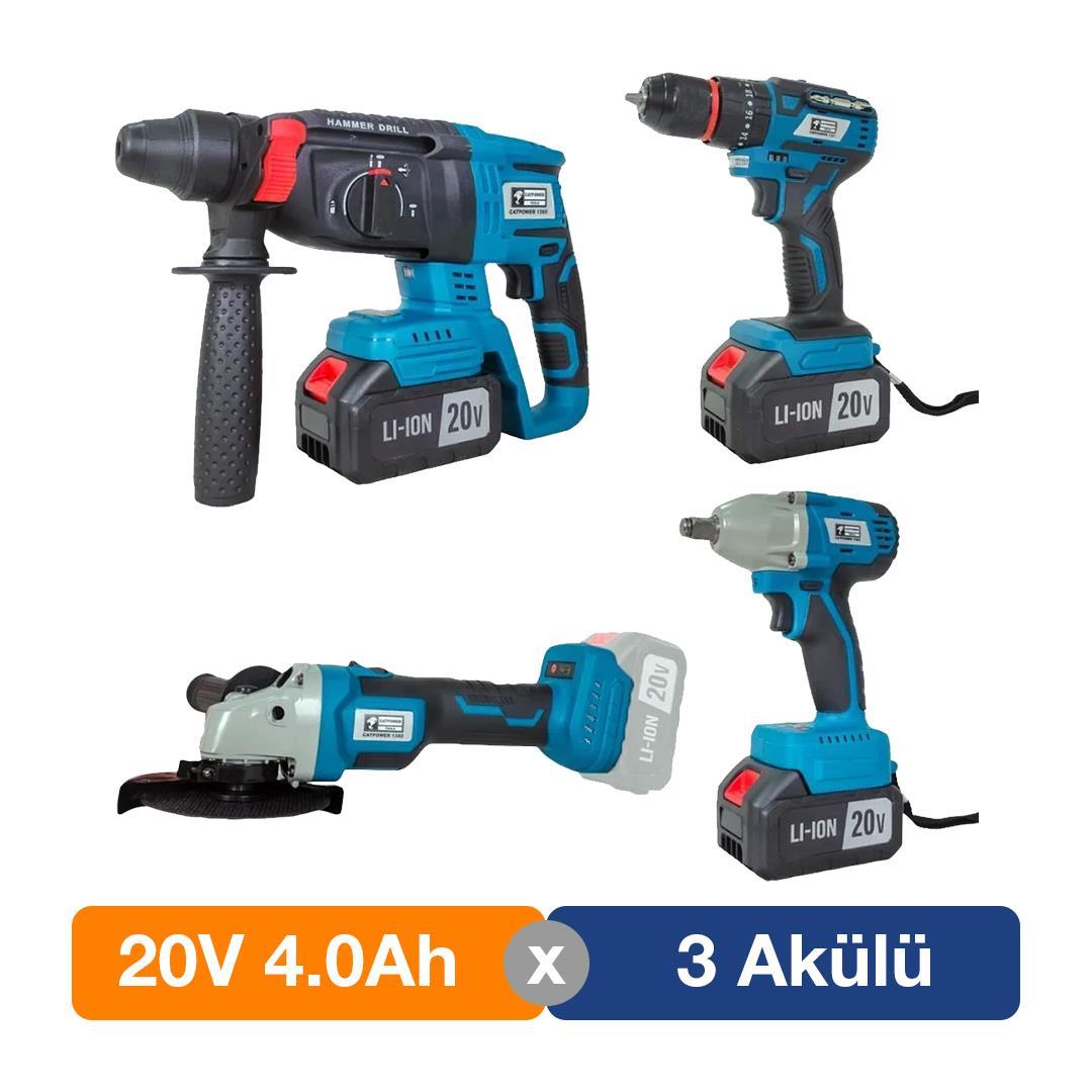 CATPOWER  4lü Set Kömürsüz 1380