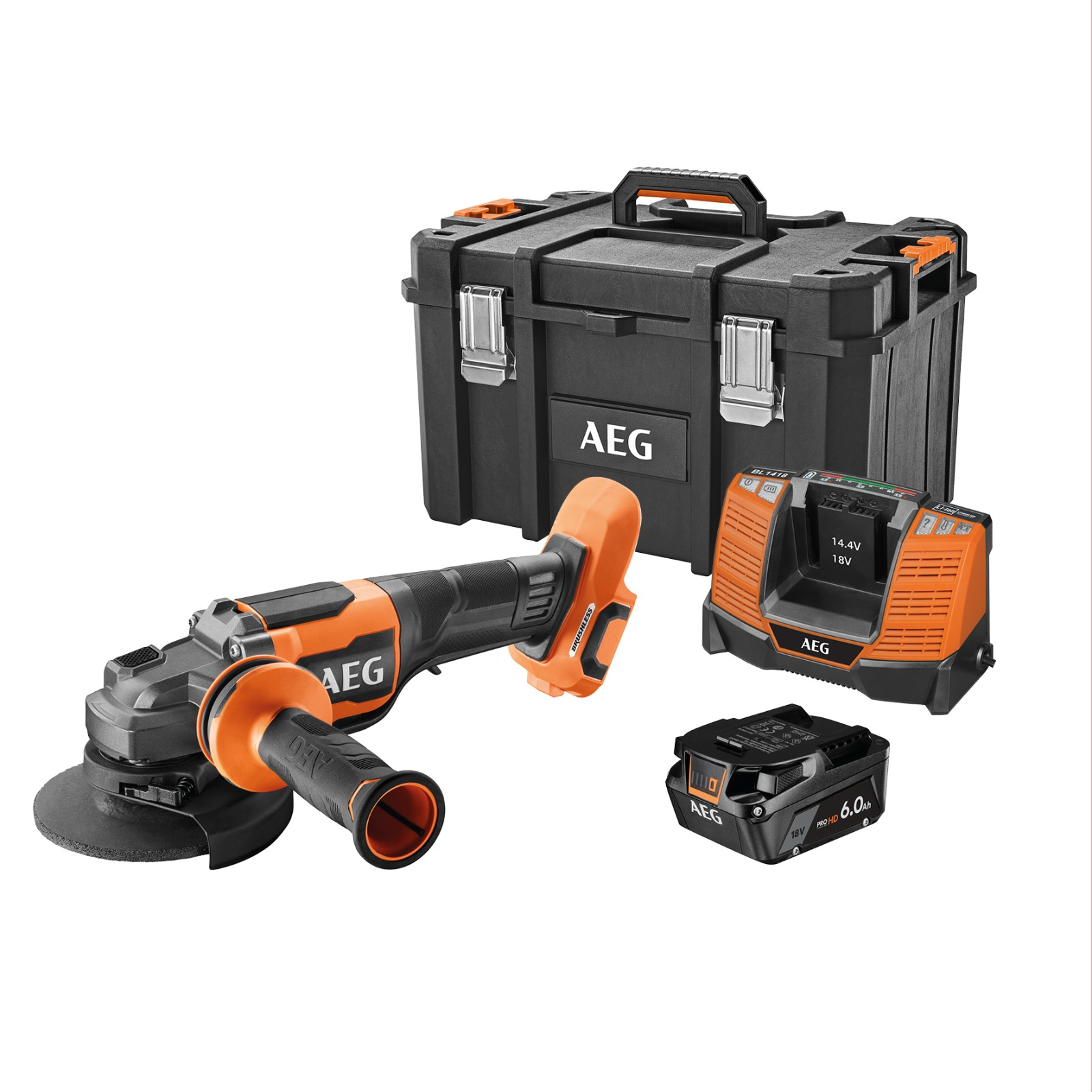 AEG BEWS18-125BLPX2-602MB Akülü Taşlama Makinesi Çantalı - 4935500067