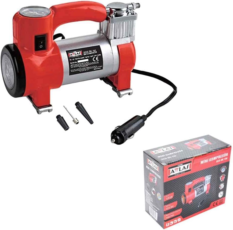 Attlas Eco Hk 150 Ledli Metal Araç Hava Kompresörü 100 Psi -
