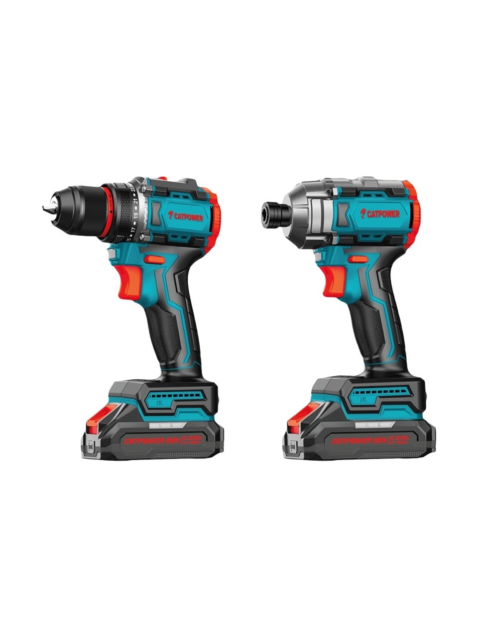 Catpower CAT5135 Kömürsüz Akülü Set Matkap ve Vidalama 2 x 2.0Ah - CAT5135