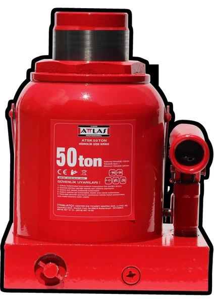 Attlas Atsk 50 Ton Hidrolik Şişe Kriko - A1201010