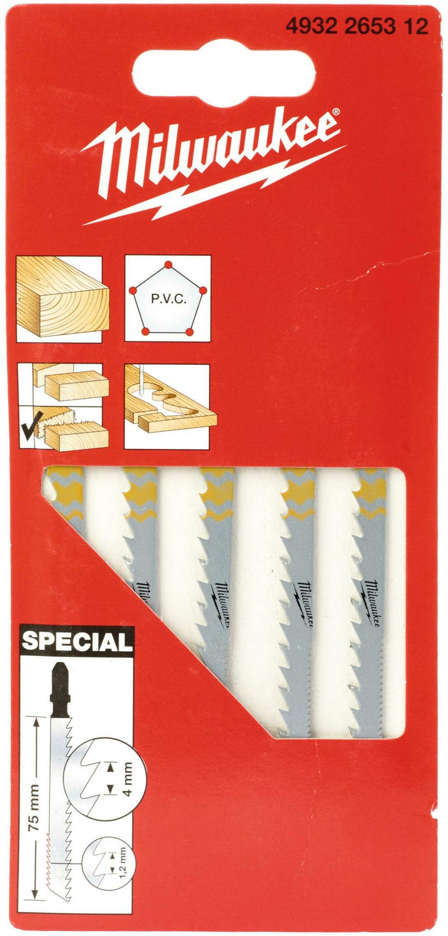 Milwaukee Dekupaj Bıçağı Special 75 mm 5Li- 4932265312