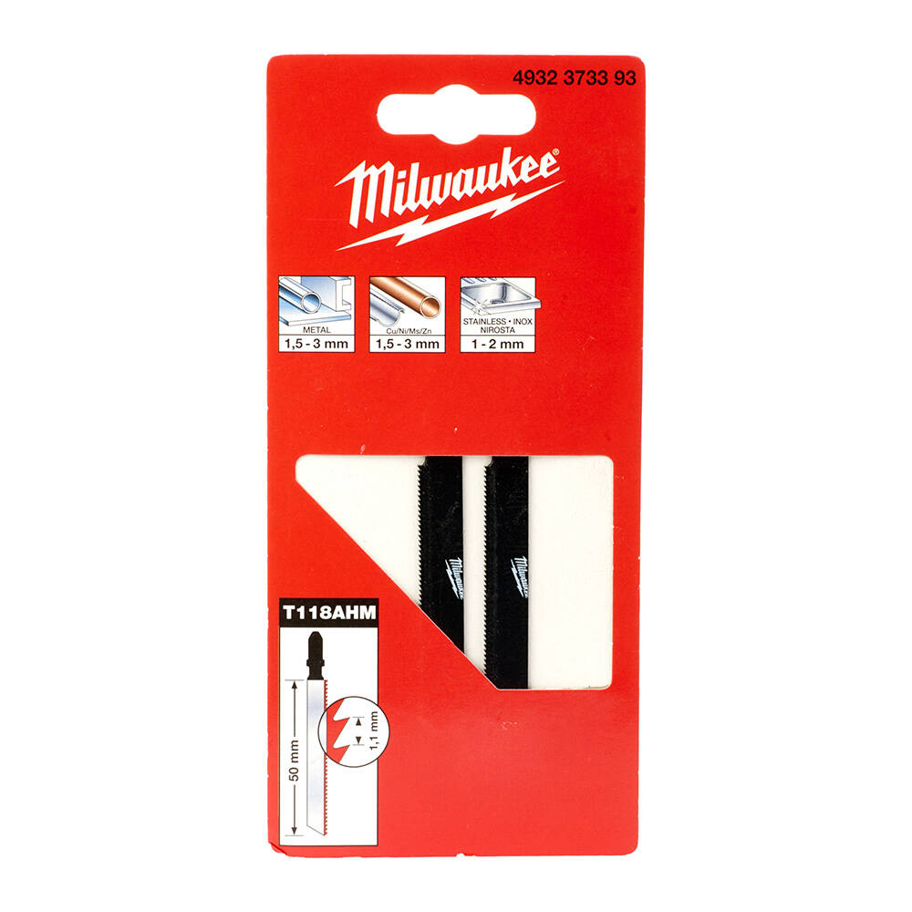 Milwaukee Dekupaj Bıçağı T118AHM 50MM Staınless HCS 2li- 4932373393