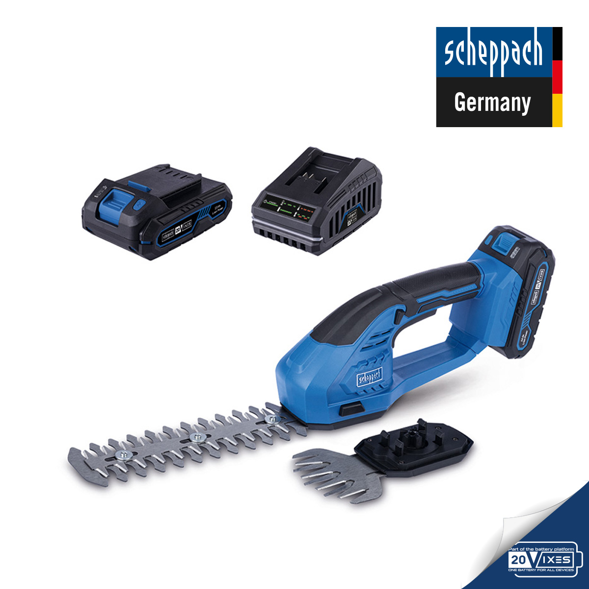 Scheppach C-HTGS200 20V 1x2.0AH Akülü Çim ve Çit Makası - 5912205400
