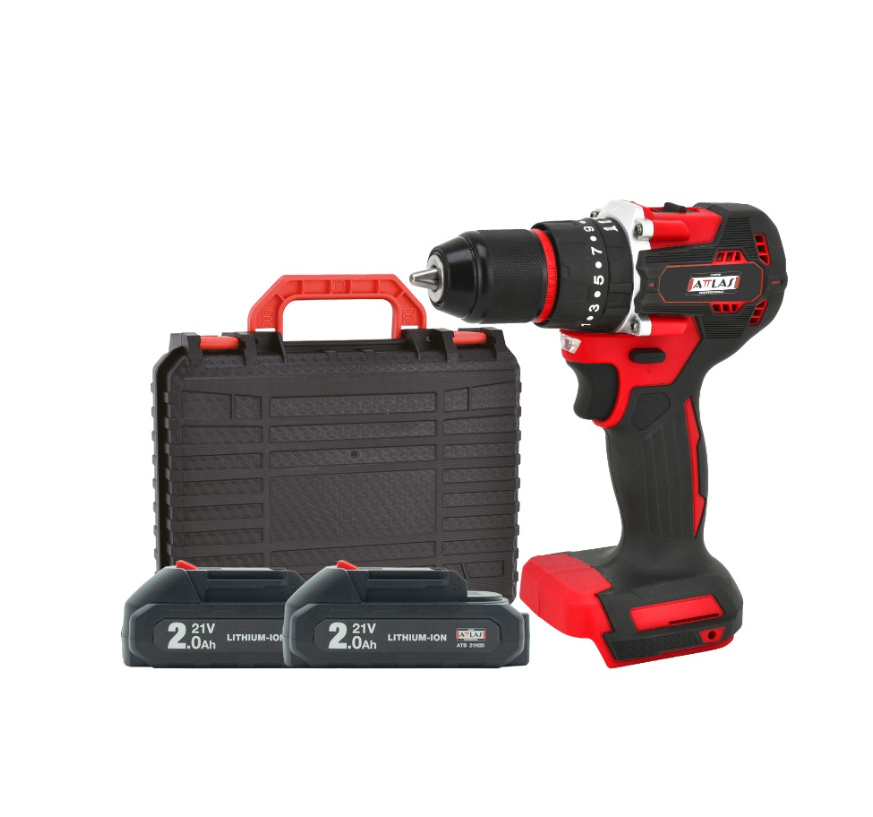 Attlas Atb 21 BLPD-202C 21V 2x2.0 Ah Çift Akülü Kömürsüz Darbeli Matkap - A0104075