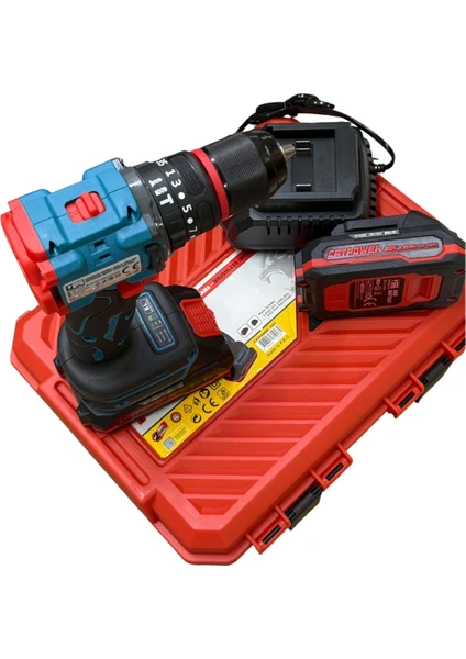 CATPOWER 1025 Kömürsüz Darbeli Akülü Matkap 20V 2 Ah Lion