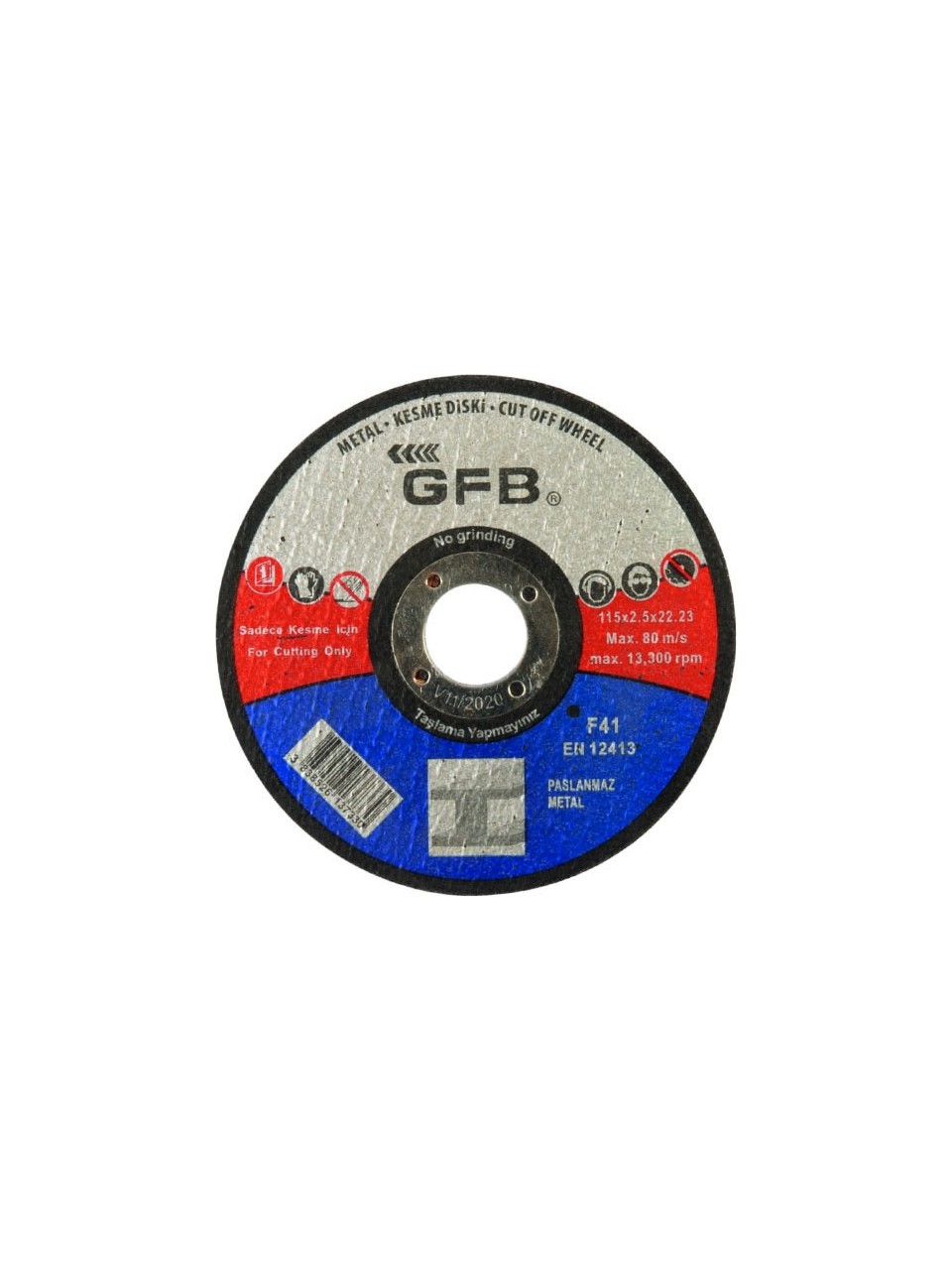 Gfb Metal Kesici Taş 115x2,5x22,23 Inox Kesme Taşı - 25 Adet - GFB2355