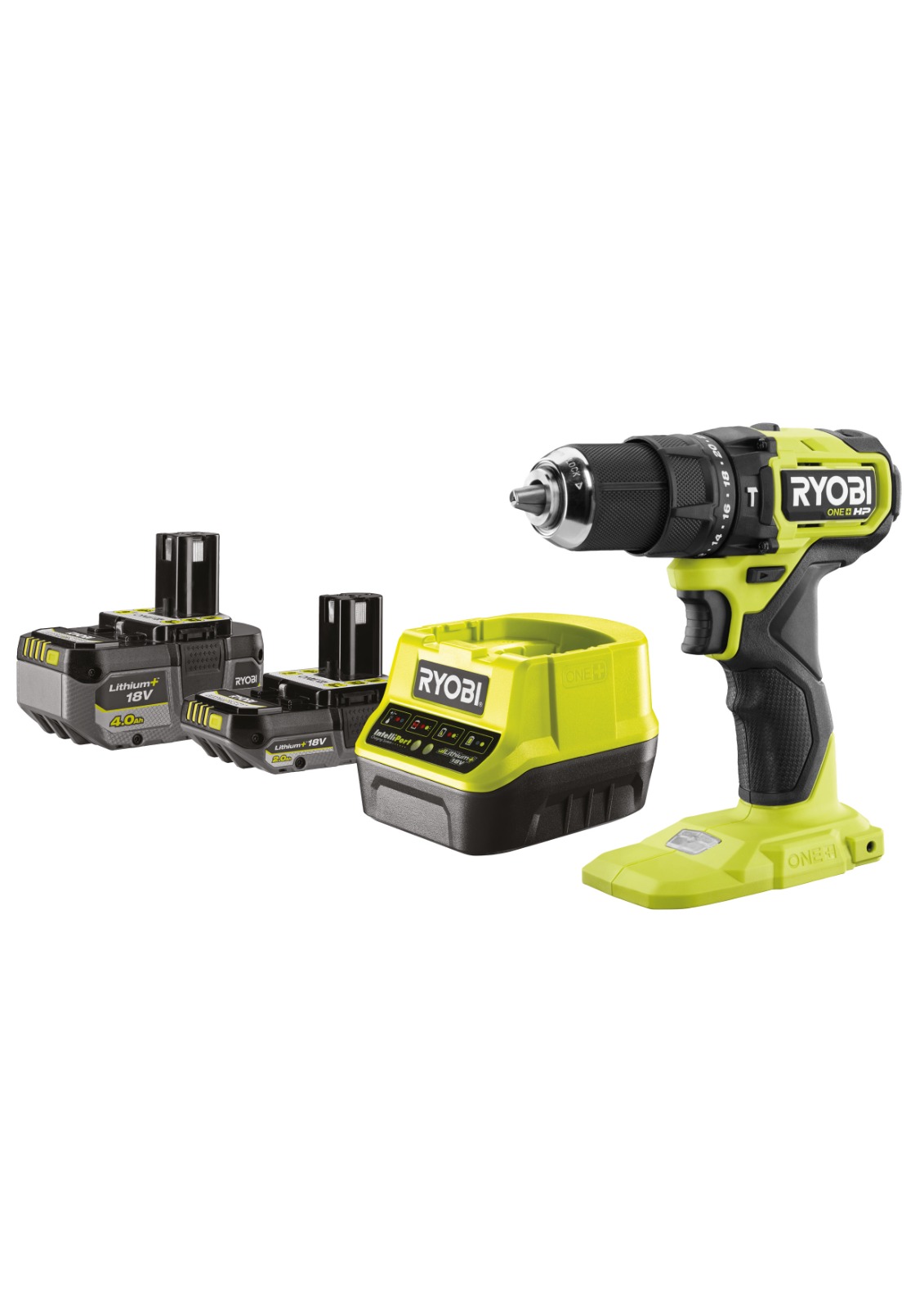 Ryobi RPD18C1-242S Akülü Kömürsüz Darbeli Matkap 1x4.0Ah + 1x2.0Ah + Şarj Cihazı - 5133006524