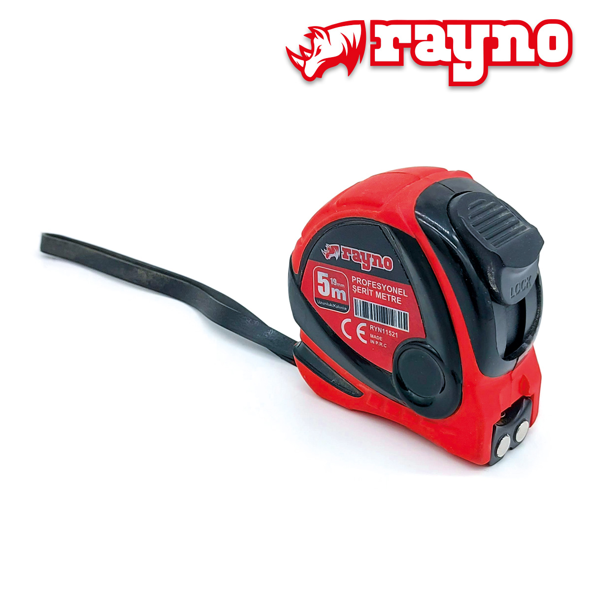 Rayno Profesyonel Şerit Metre 5m x 19mm - 11521