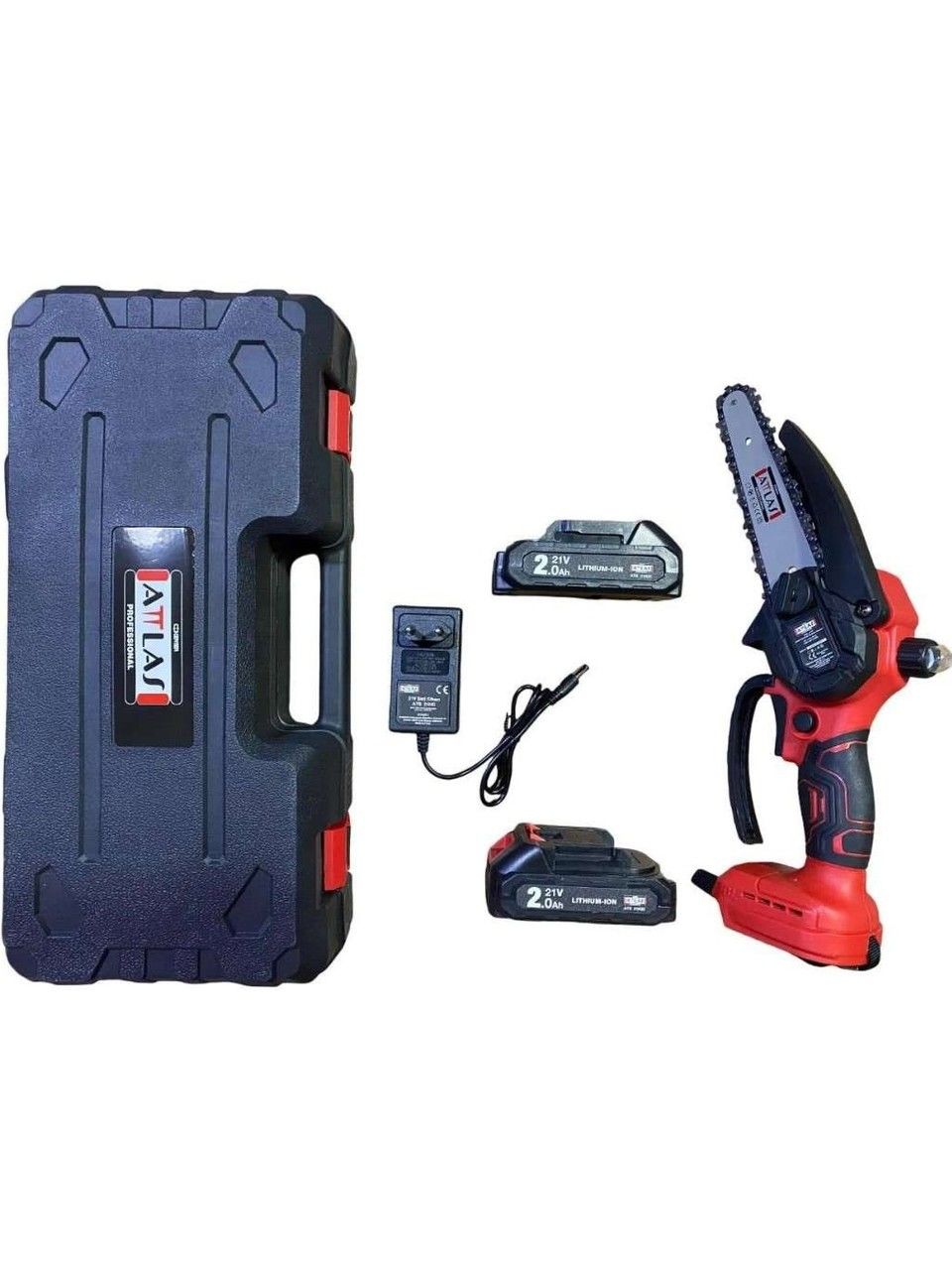 Attlas ATB 21 BT-202C 2x2.0 Ah Akülü Kömürsüz Budama Testeresi 20 W 15 cm - A0104076