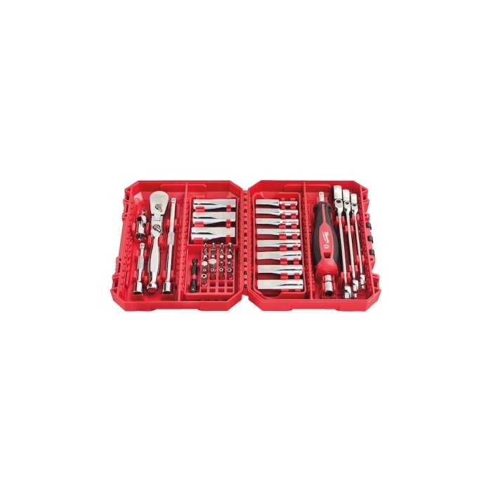 Milwaukee 1/4 Cırcır Tornavida Kollu Lokma Set 42 Parça- 4932498382