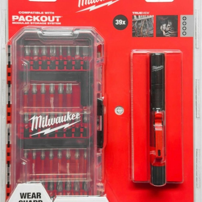Milwaukee Bits Uç Set 39 Parça + LED Fener- 4932498608