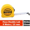 Fisco Double-Lok 8 Metre / 25 mm Çelik Şerit Metre
