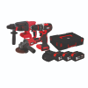 Attlas Atb 21 - 3lü Kömürsüz Kombo Set  Matkap + Taşlama + Kırıcı Delici - A0104170