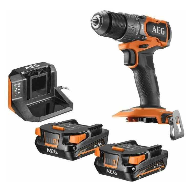 Aeg BSB 18SBL2-202C 2 x 2.0 Ah Sarjlı Darbeli Matkap - 4935480058