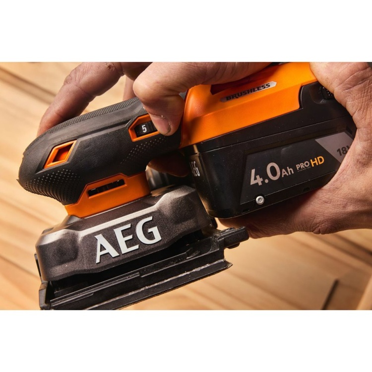 AEG BFS18SBL-14-0 Akülü Titreşim Zımpara (Akü Dahil Değildir) - 4935498213