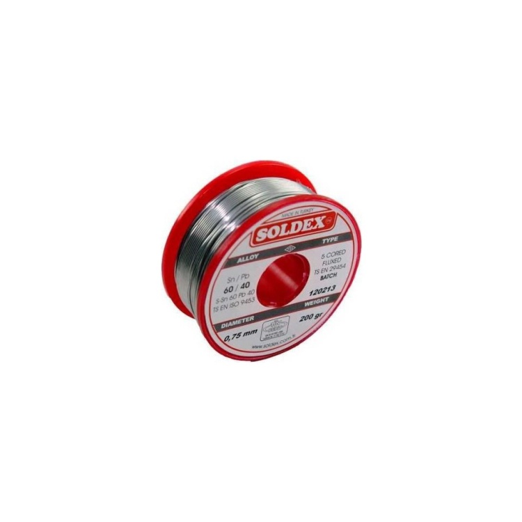 Soldex 200Gr 0,75mm 60/40 Lehim Teli- 051224