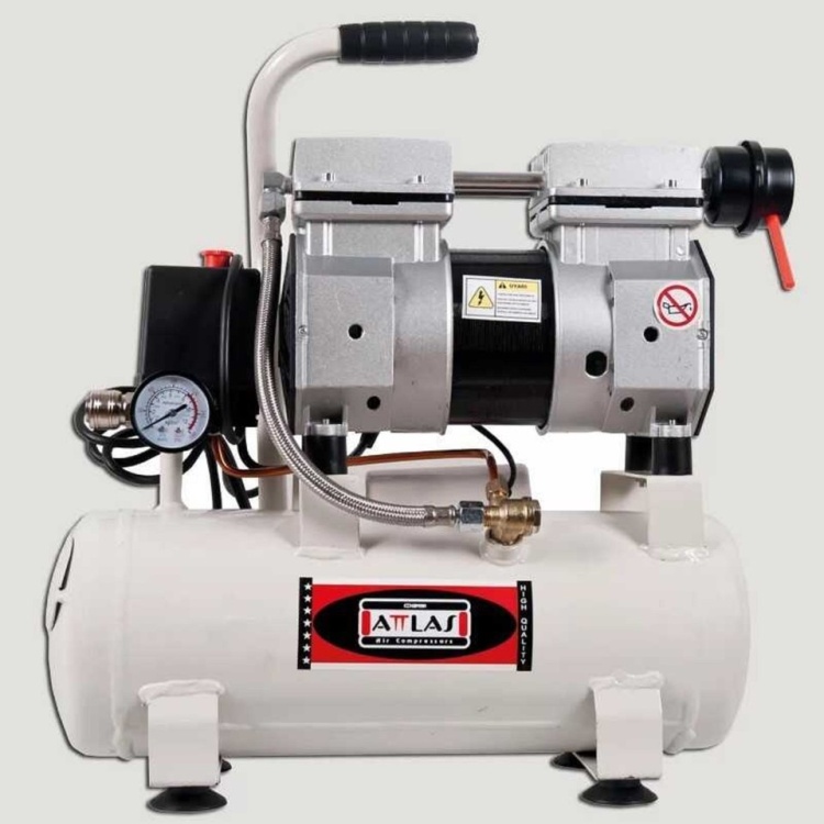 Attlas SC1009 0.75 Hp 7 Bar 9LT Monofaze Sessiz Hava Kompresörü - A0301010