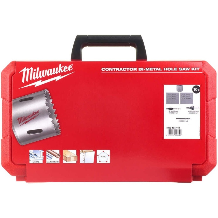 Milwaukee Panç BI-Metal Set Contractor Seri 10PC- 4932464719