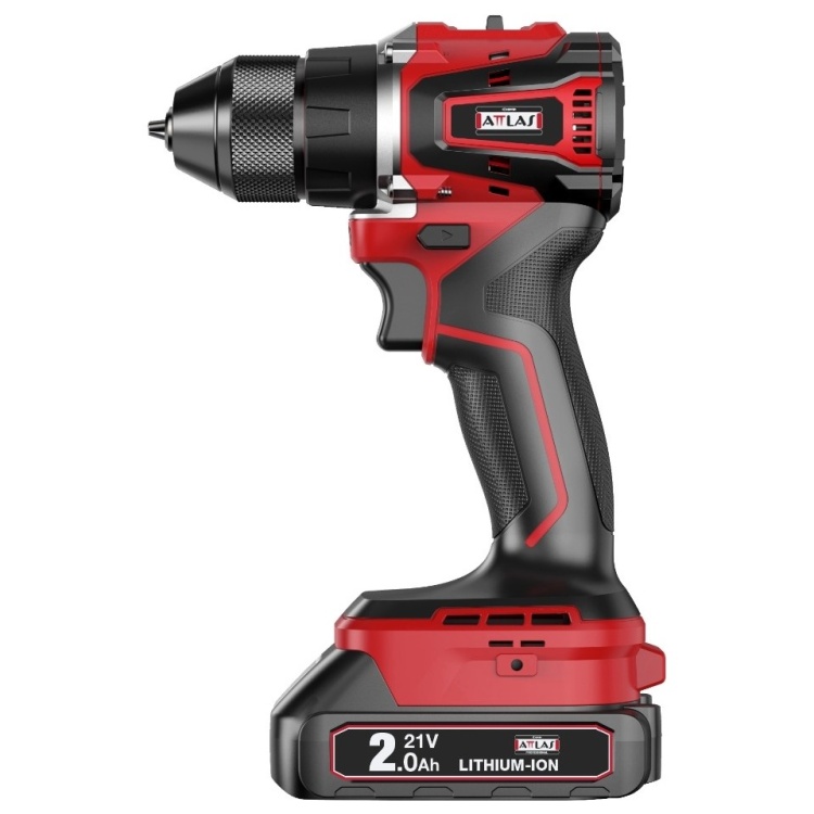 Atlas ATBL 21 BLPD-202 C 21V Akülü Kömürsüz Darbeli Matkap 45NM Tork- A0104173