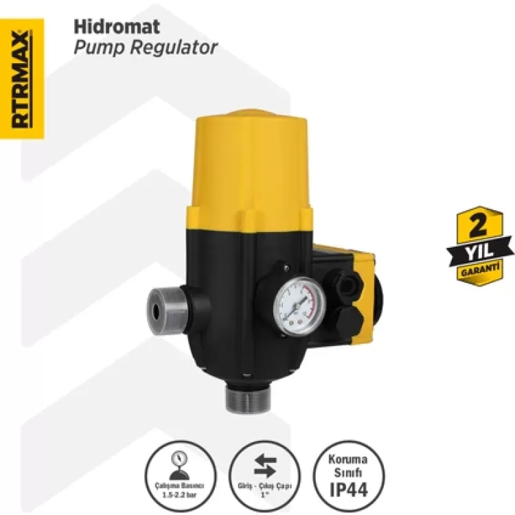 Rtrmax RTM858 Hidromat Barometre Prizli 1.5-2.2 Bar 1x1 Çap - RTM858