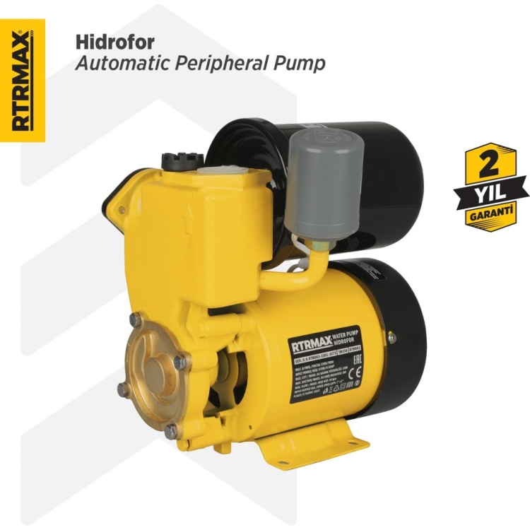 Rtrmax RTM863 Hidrofor 370 W 0.5 Hp 1x1 Çap 35 Mt- RTM863