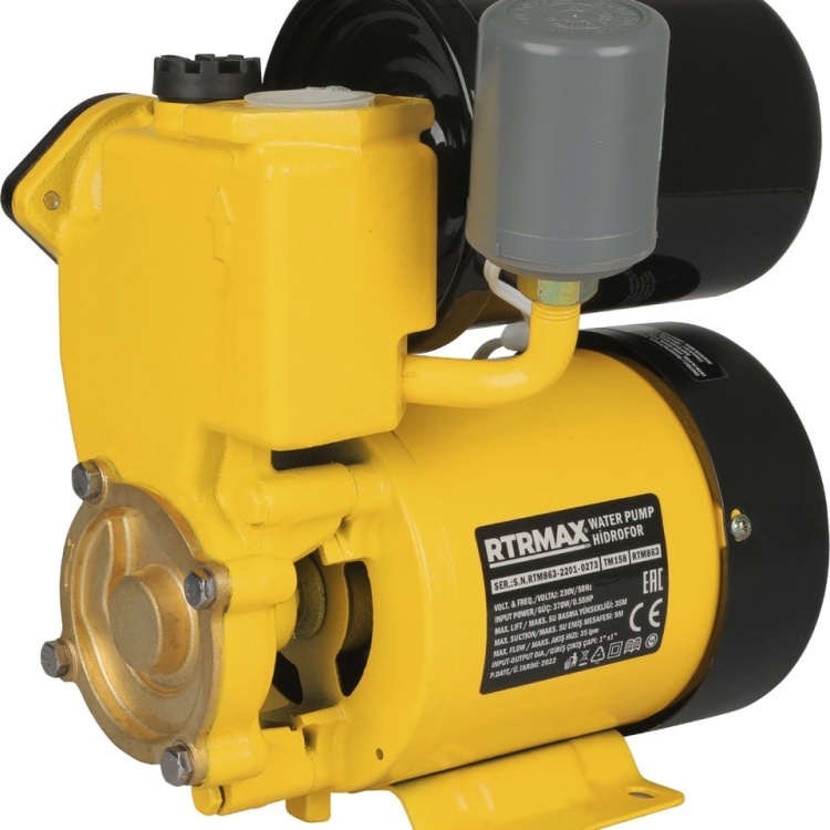 Rtrmax RTM863 Hidrofor 370 W 0.5 Hp 1x1 Çap 35 Mt- RTM863