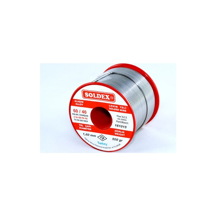 Soldex 60-40 Lehim Teli 500 Gr 0.75 mm
