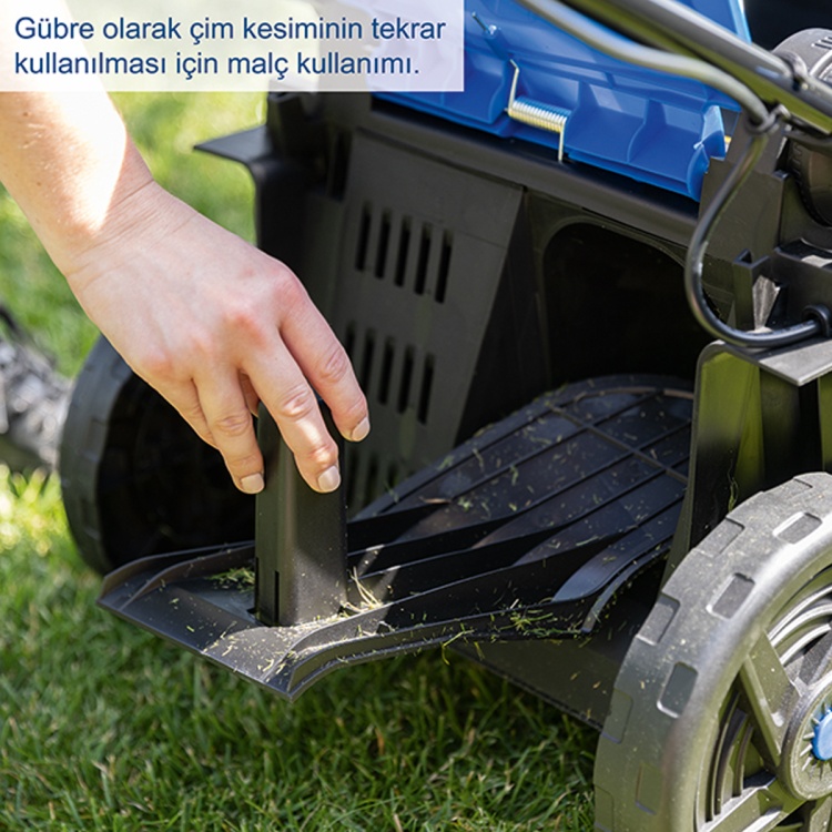 Scheppach BC-MP380 2x4 Ah Akülü Çim Biçme Makinesi - 5911414400