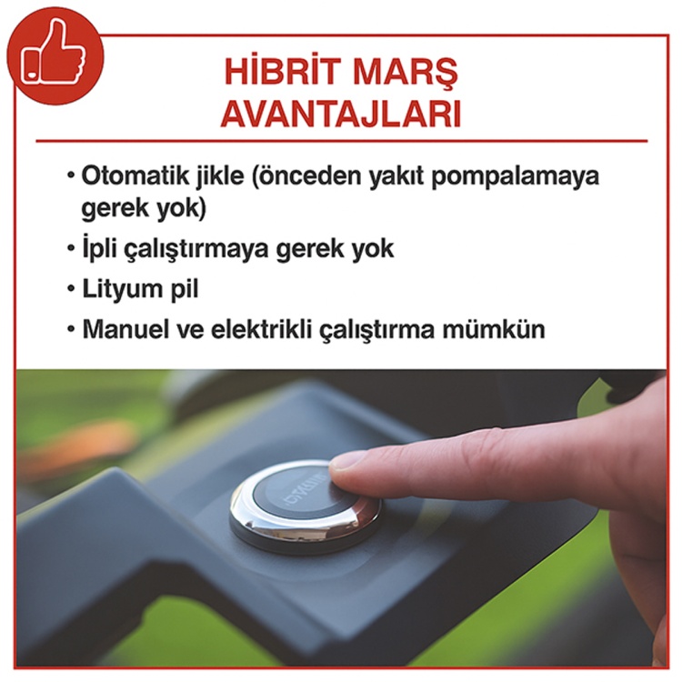 Scheppach MS225-53E Benzinli Çim Biçme Makinesi - 59112459969