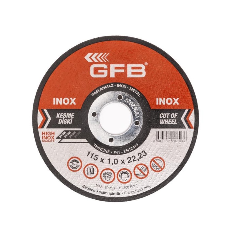 Gfb Metal Kesici Taş 115X1 Inox Kesme Taşı (50 Adet)