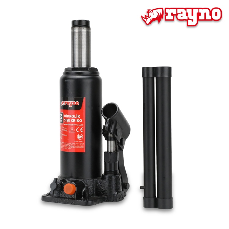 Rayno Hidrolik Şişe Kriko 20 Ton - RYNK-S20