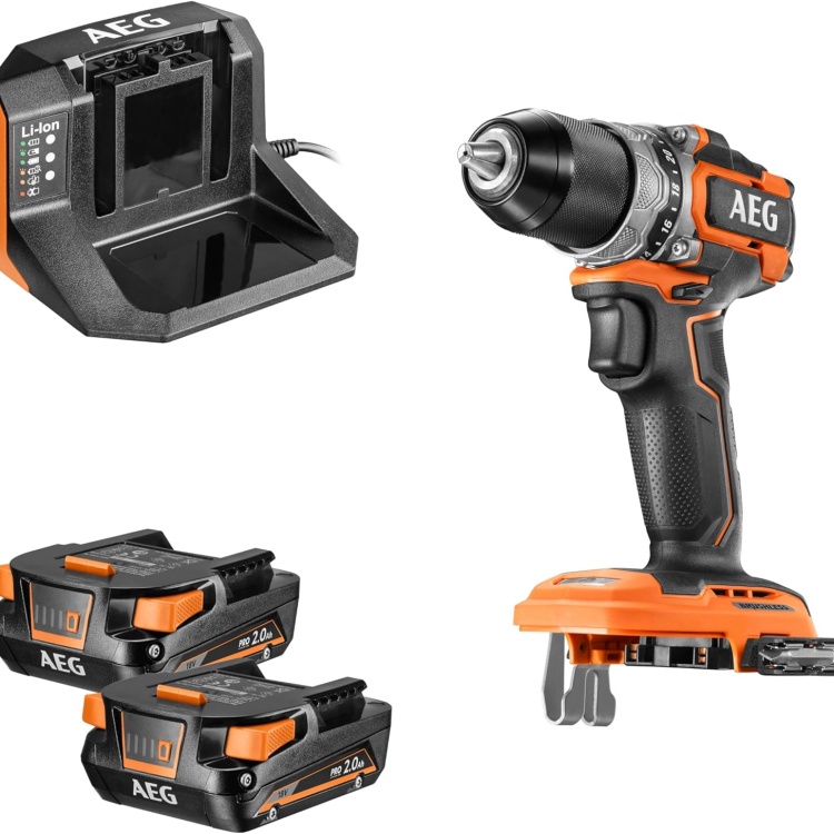 Aeg BS 18SBL2-202C 2x2.0Ah Çift Akülü Kömürsüz Vidalama - 4935480056