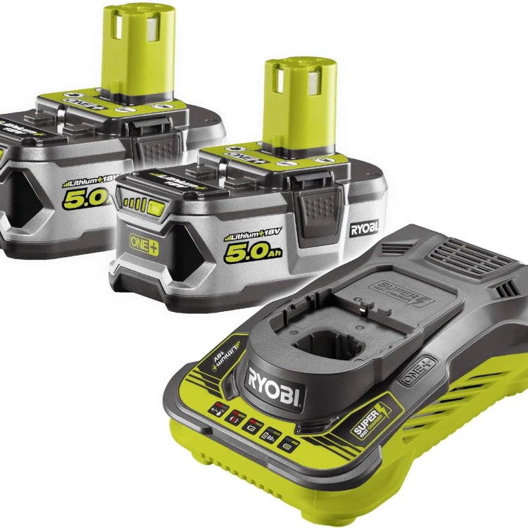 Ryobi RC18150-250 18V 2x5.0Ah Çift Akülü + Şarj Cihazı Seti - 5133004422
