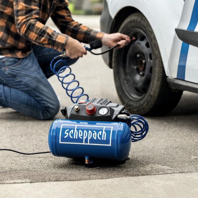 Scheppach HC06 Yağsız Hava Kompresörü 1200 W 8 Bar 6Lt- 5906153901