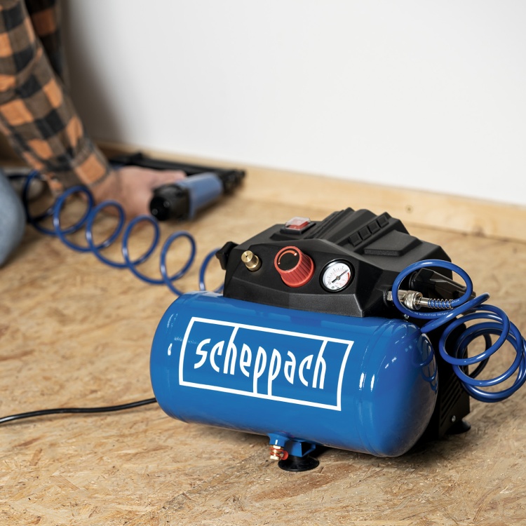 Scheppach HC06 Yağsız Hava Kompresörü 1200 W 8 Bar 6Lt- 5906153901