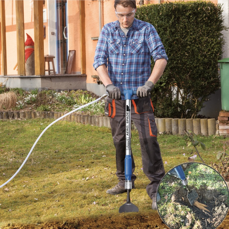 Scheppach AERO2SPADE Pnömatik Havalı Kırıcı 27joules 6.3 Bar + 5 parça - 5909601900