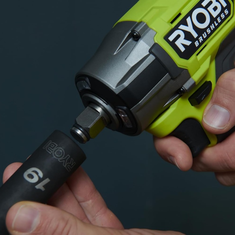 Ryobi RIW18CBL-0 Akülü Kömürsüz Somun Sıkma 1/2 (Akü ve Şarj Cihazı Dahil Değildir) - 5133006492