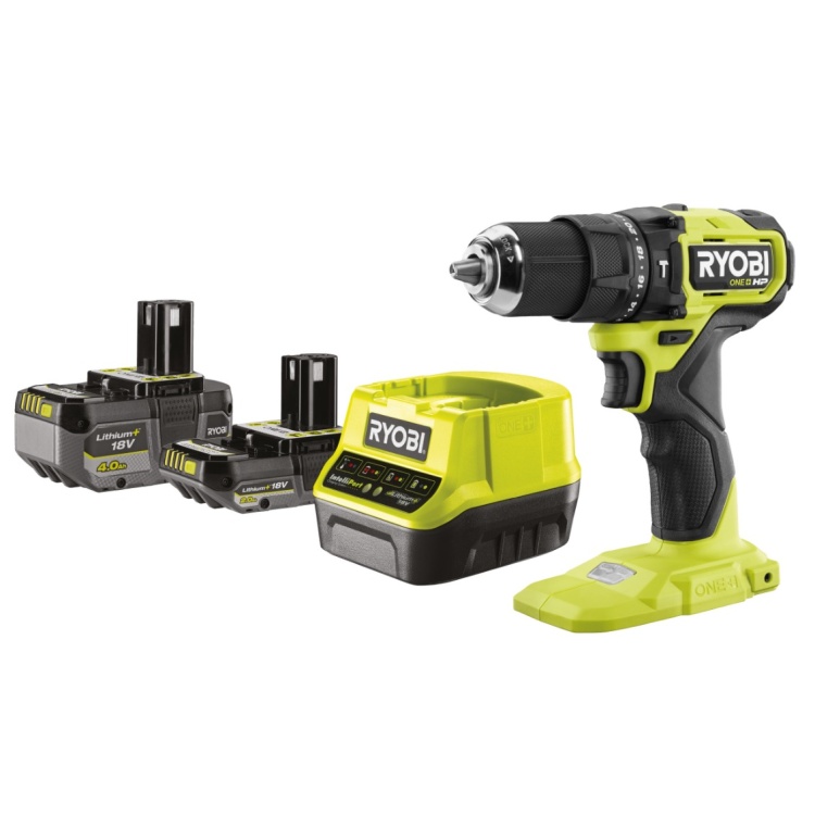 Ryobi RPD18C1-242S Akülü Kömürsüz Darbeli Matkap 1x4.0Ah + 1x2.0Ah + Şarj Cihazı - 5133006524