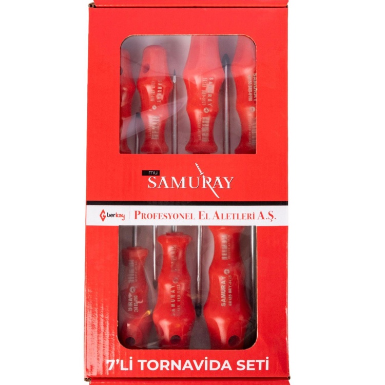 Samuray Profesyonel Tornavida Seti 7 li - 7000