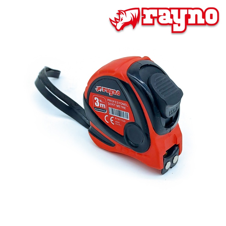 Rayno Profesyonel Şerit Metre 3m x 16mm - 3016