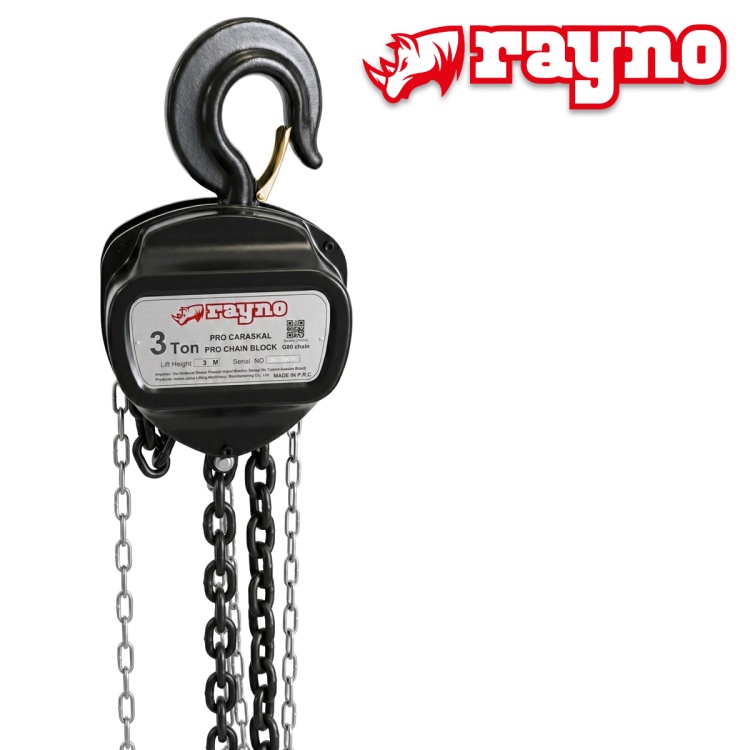 Rayno Profesyonel HSC Üçgen Tip Caraskal 3 Ton x 3 mt - RYN11054