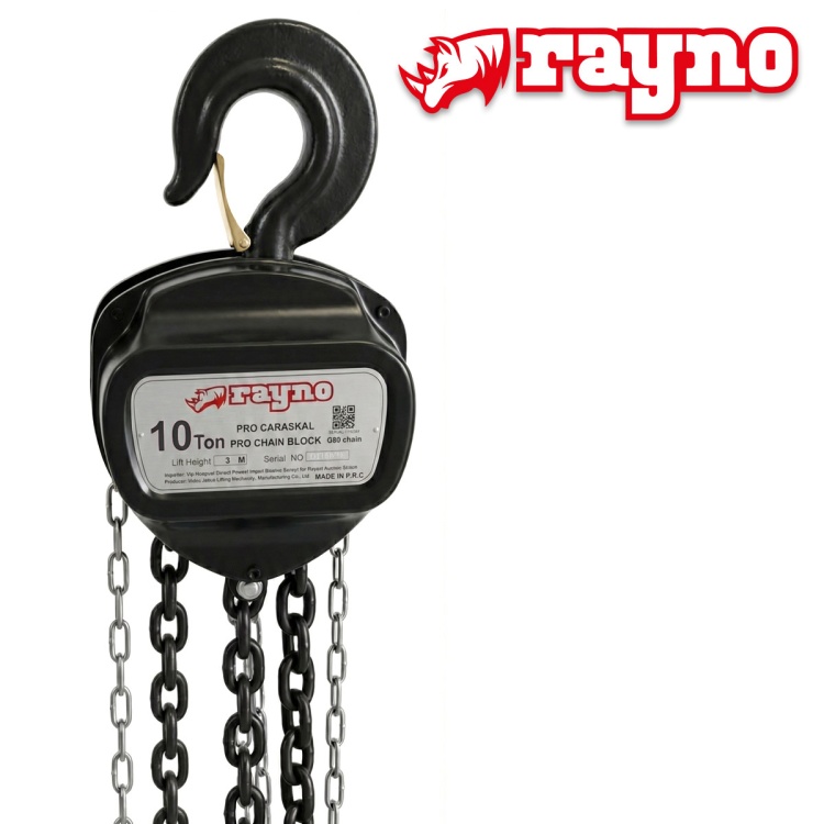 Rayno Profesyonel HSC Üçgen Tip Caraskal 10 Ton x 5 mt - RYN11058